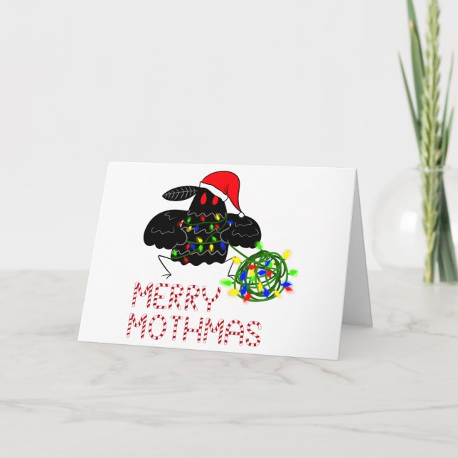 Cartes Pour Fêtes Annuelles Merry Mothmas (Devant)