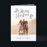 CARTES POUR FÊTES ANNUELLES MERRY NOËL<br><div class="desc">A MODERN SINGLE PHOTO HOLIDAY CARD. CHANGE THE COLOR TO CUSTOMIZE. PART D'UNE COLLECTION.</div>