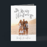 CARTES POUR FÊTES ANNUELLES MERRY NOËL<br><div class="desc">A MODERN SINGLE PHOTO HOLIDAY CARD. CHANGE THE COLOR TO CUSTOMIZE. PART D'UNE COLLECTION.</div>