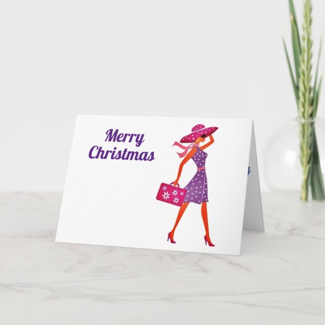 CARTES POUR FÊTES ANNUELLES MERRY NOËL ***À UNE DAME SPÉCIALE*** (Devant)
