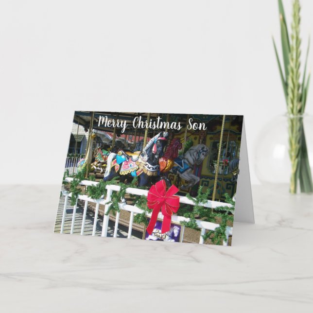 CARTES POUR FÊTES ANNUELLES MERRY NOËL&MISS ***SON*** (Devant)