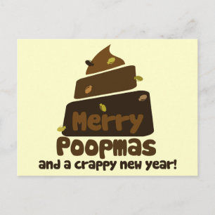 Cartes Pour Fêtes Annuelles Merry Poopmas