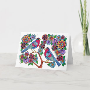 Cartes Pour Fêtes Annuelles Merry Robins