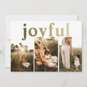 Cartes Pour Fêtes Annuelles Merry Simple 3 Photo Joyeux