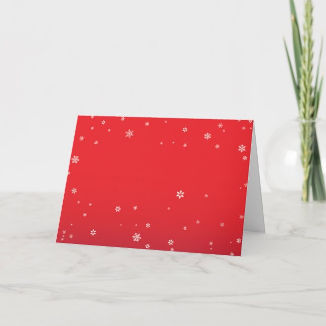 Cartes Pour Fêtes Annuelles Merry Snowy Christmas Custom (Devant)