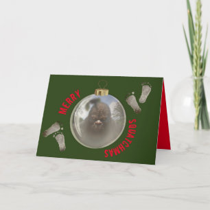 CARTES POUR FÊTES ANNUELLES MERRY SQUATCHMAS