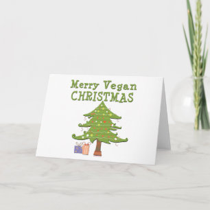 Cartes Pour Fêtes Annuelles Merry Vegan Christmas
