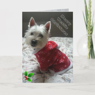 Cartes Pour Fêtes Annuelles Merry Westie Christmas Card for your westie