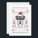 Cartes Pour Fêtes Annuelles Merry Woofmas Schnauzer Christmas Dog Lover<br><div class="desc">Merry Woofmas Schnauzer Christmas Dog Lover 
BEST GIFT:Perfect for youto decorate your room in a simple and natural way 
and add a little more life and fun in your room.</div>