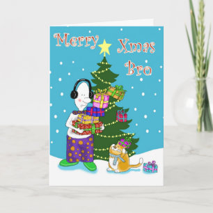 Cartes Pour Fêtes Annuelles Merry Xmas Brother