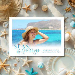Cartes Pour Fêtes Annuelles Mers et salutations Tropical côtier 