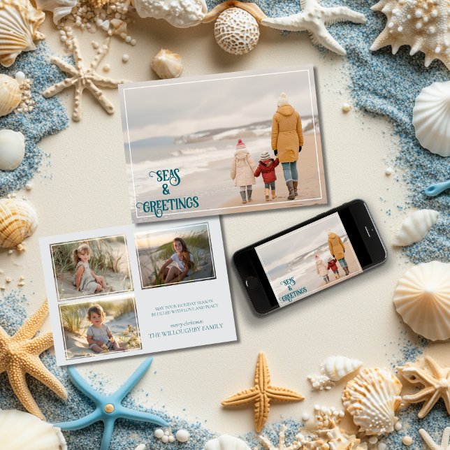 Cartes Pour Fêtes Annuelles Mers & Salutations  (.
)