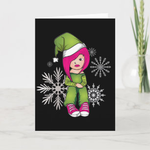 Cartes Pour Fêtes Annuelles Merveille de Noël d'Emo Girl