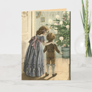 Cartes Pour Fêtes Annuelles Merveilles de Noël -vintage voeux de Noël