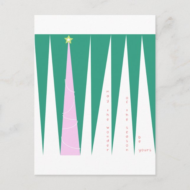 Cartes Pour Fêtes Annuelles Merveilleuse de la saison Arbre de Noël (Devant)