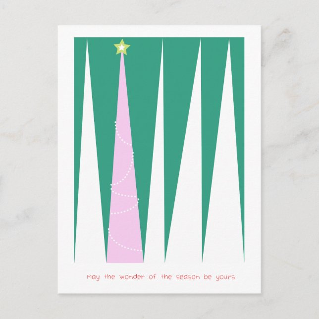 Cartes Pour Fêtes Annuelles Merveilleuse de la saison Arbre de Noël (Devant)