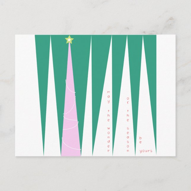 Cartes Pour Fêtes Annuelles Merveilleuse de la saison Arbre de Noël (Devant)