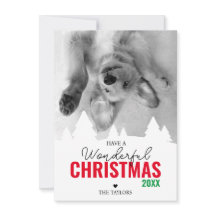 Merveilleuse photo rouge de Noël