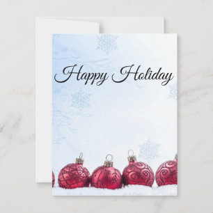 Cartes Pour Fêtes Annuelles Merveilleux, Magnifique, Bals De Noël Rouges