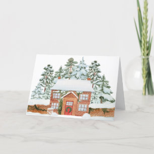 Cartes Pour Fêtes Annuelles Merveilleux Pays d'Hiver