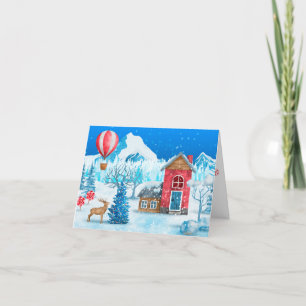 Cartes Pour Fêtes Annuelles Merveilleux Pays d'Hiver