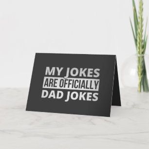 Cartes Pour Fêtes Annuelles mes blagues sont des blagues de papa