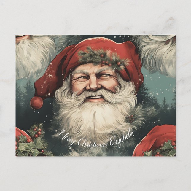 Cartes Pour Fêtes Annuelles Message de Joyeux Noël (Devant)