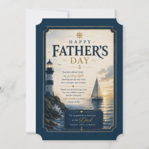 Cartes Pour Fêtes Annuelles Message de la Fête des Pères Guiding Light