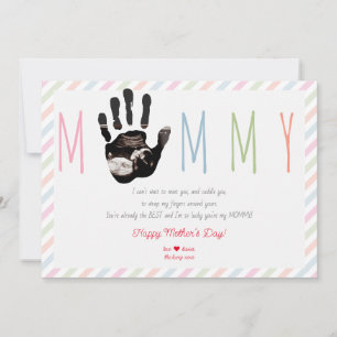 Cartes Pour Fêtes Annuelles Message de l'échographie du premier bébé pour la f