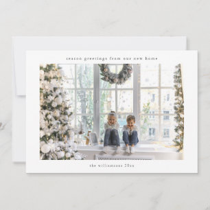 Cartes Pour Fêtes Annuelles Message de nouvelle maison de Noël pour la famille