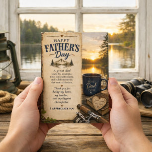 Cartes Pour Fêtes Annuelles Message sincère pour la fête des pères