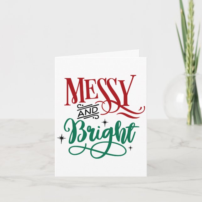Cartes Pour Fêtes Annuelles Messet brillant | Funny Festive Christmas Pun (Devant)