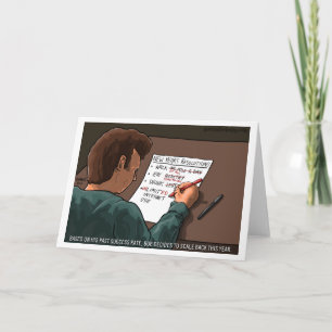 Cartes Pour Fêtes Annuelles Mesurez-le de retour - la nouvelle année