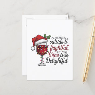 Cartes Pour Fêtes Annuelles Météo art des mots de vin amusant