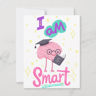CARTES POUR FÊTES ANNUELLES MI SMART BRAIN, ÉTUDIANT