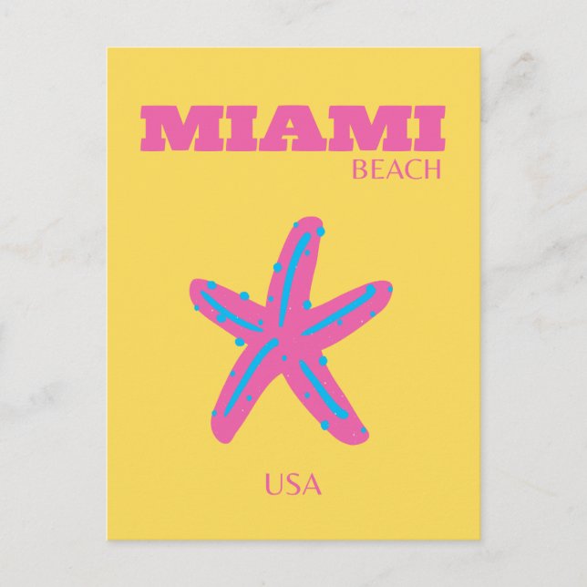 Cartes Pour Fêtes Annuelles Miami, Miami Beach, Art de voyage (Devant)