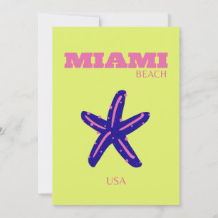 Cartes Pour Fêtes Annuelles Miami, Miami Beach, Travel Art, Preppy