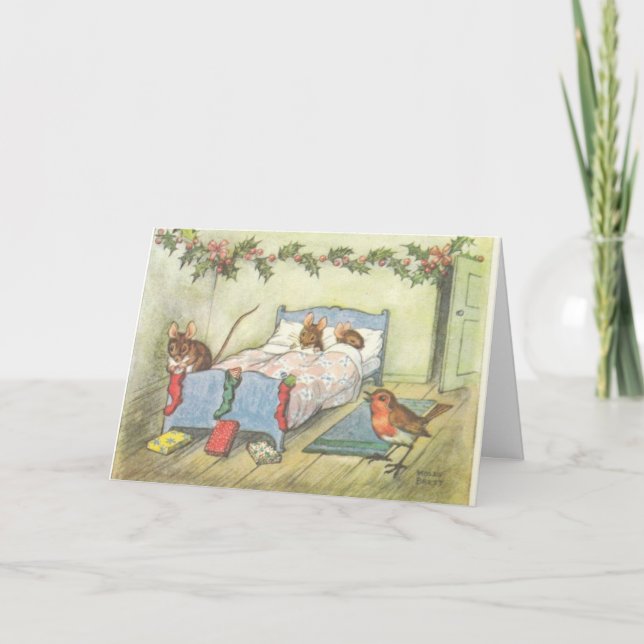 Cartes Pour Fêtes Annuelles Mice de Noël (Devant)