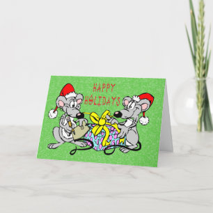 Cartes Pour Fêtes Annuelles Mice de Noël