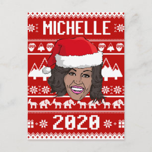 Cartes Pour Fêtes Annuelles Michelle Obama 2020 Noël Horrifique