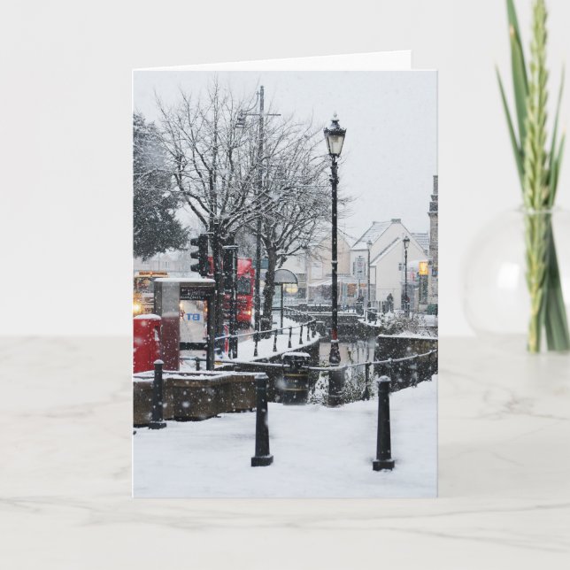 Cartes Pour Fêtes Annuelles Midsomer Norton en hiver (Devant)