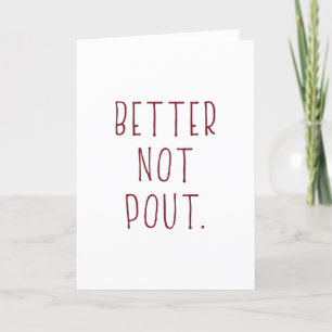 Cartes Pour Fêtes Annuelles Mieux vaut ne pas tirer