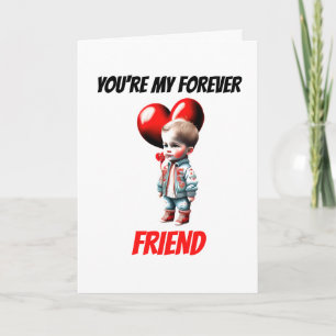 Cartes Pour Fêtes Annuelles mignon caucasien garçon mon ami éternel besties bf