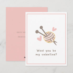Cartes Pour Fêtes Annuelles Mignon Drôle Romantique La laine sera-t-elle ma Sa