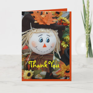 Cartes Pour Fêtes Annuelles Mignon Épouvantail-toute occasion