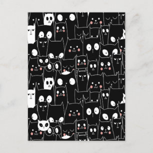 Cartes Pour Fêtes Annuelles Mignon Halloween effrayant animal de dessin animé 