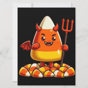 Cartes Pour Fêtes Annuelles Mignon monstre de bonbons d'Halloween en forme de 