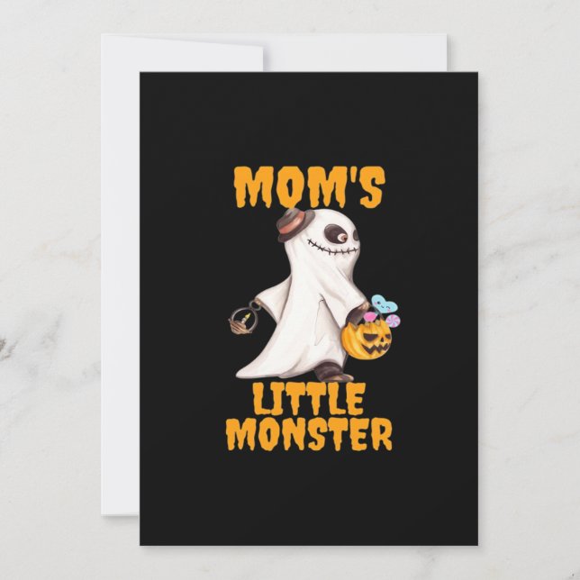 Cartes Pour Fêtes Annuelles Mignon Monstre de Maman Drôle Graphique (Devant)