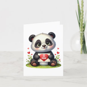 Cartes Pour Fêtes Annuelles Mignon panda de la Saint-Valentin à moi