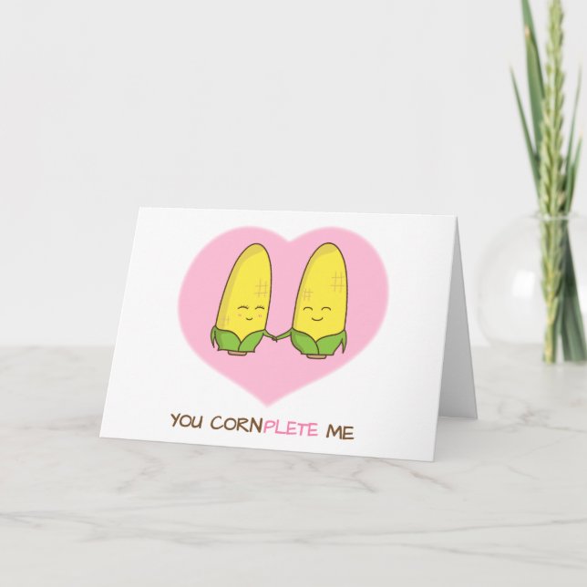 Cartes Pour Fêtes Annuelles Mignon vous m'accomplissez humour d'amour de (Devant)